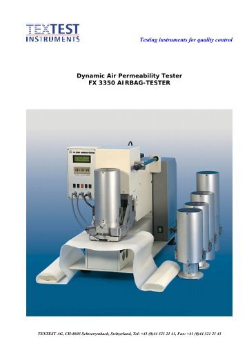 Brochure for FX 3350 Airbag Tester - ATI Corp