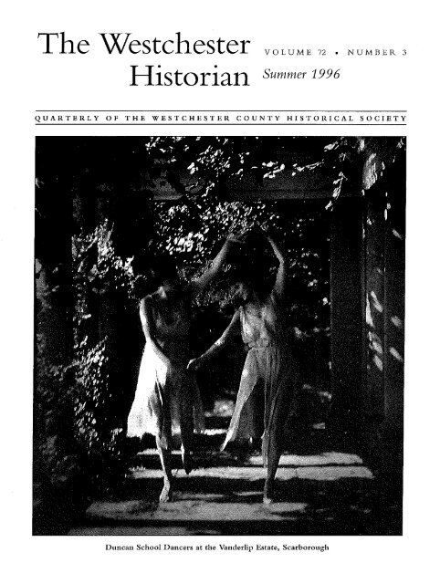 Isadora Duncan.pdf - Westchester Historical Society