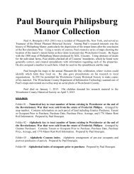 Paul Bourquin Philip.. - Westchester Historical Society