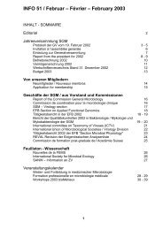 INFO 51 / Februar – Février – February 2003 - Swiss Society for ...