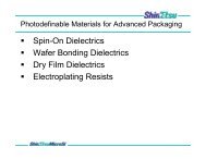 Photodefinable Materials for Advanced Packaging