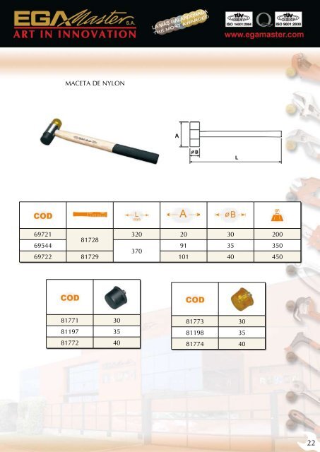 FICHA TÃCNICA MARTILLOS y PICOS - Ega Master