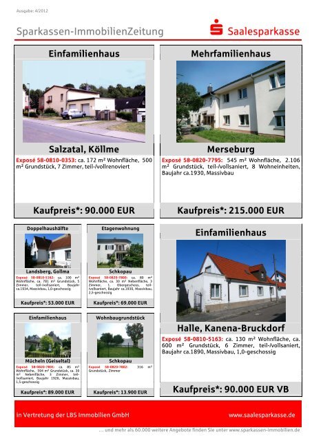 Kaufpreis - Saalesparkasse