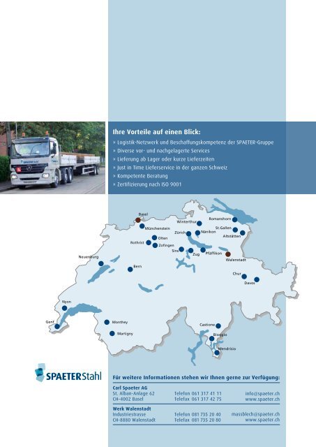 Massarbeit am Stahl - Spaeter AG