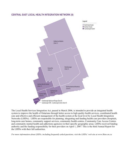 2009-10 Annual Report - Central East Local Health Integration ...