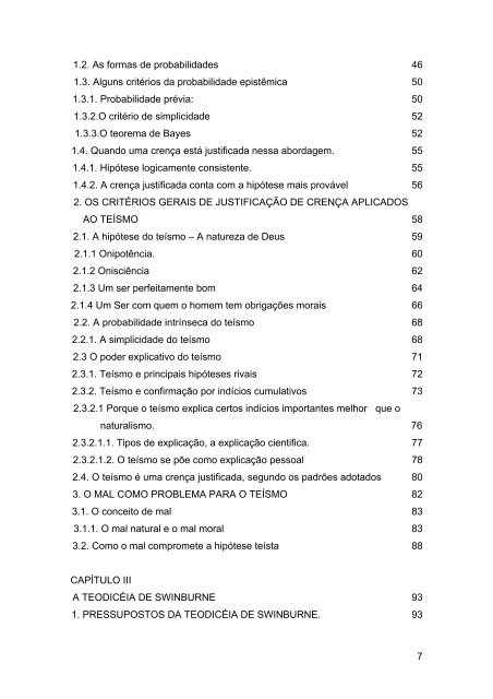 o teÃ­smo e o problema do mal em richard swinburne - FaJe