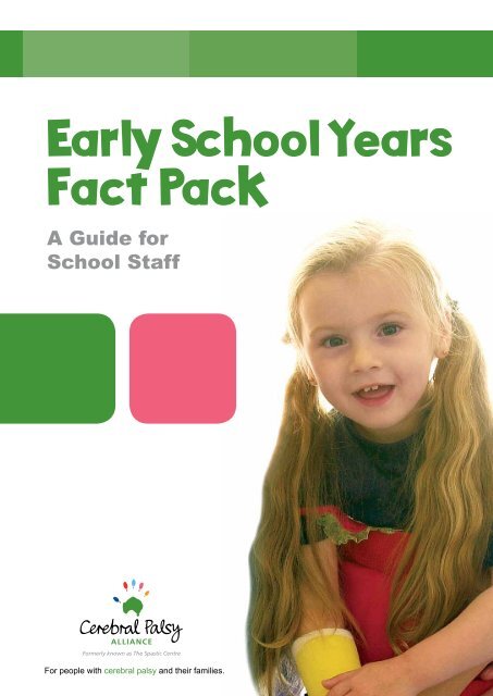 Early School Years Fact Pack - Cerebral Palsy Alliance