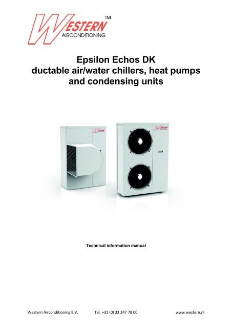 Epsilon Echos DK ductable air/water chillers, heat pumps and ...