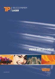 PRICE LIST 01/2010 - Tecco