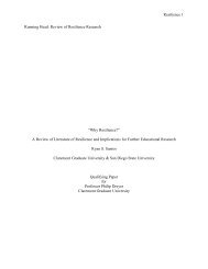 A Review of Literature of Resilience and Implications for ... - SDSU
