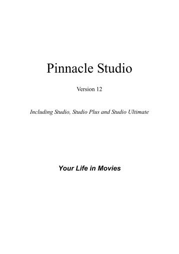 Pinnacle Studio 12 User Manual