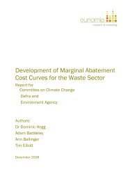 Development of Marginal Abatement Cost Curves for the Waste Sector