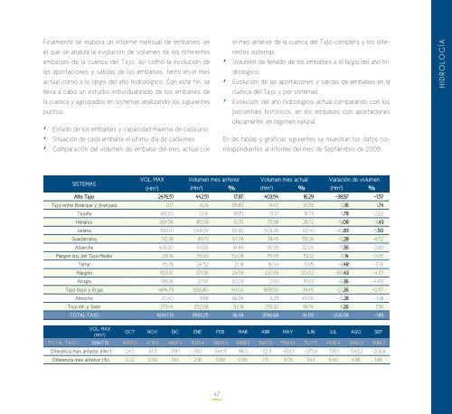 Informe bianual SAIH del Tajo 2007-09 - ConfederaciÃ³n ...