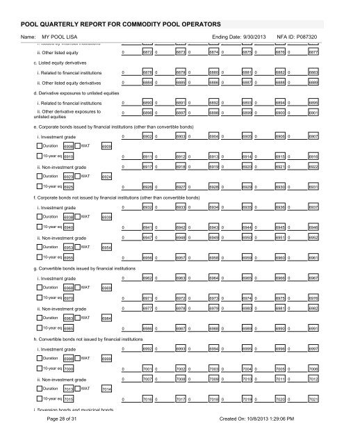 EasyFile CFTC Form PQR Template