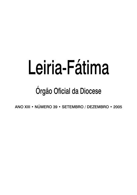 Amar: Programa cumprido - Diocese Leiria-Fátima