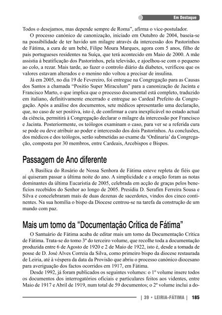 Amar: Programa cumprido - Diocese Leiria-Fátima