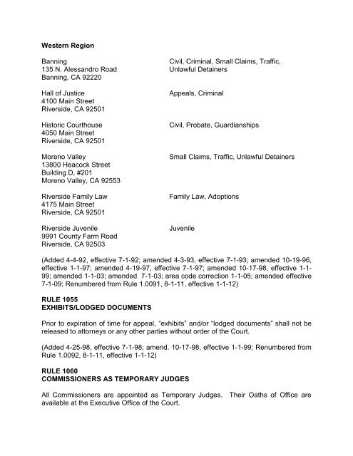 Riverside Ca Traffic Court