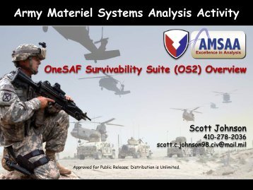 Army Materiel Systems Analysis Activity - OneSAF Public Site