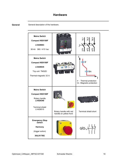 Compact / CANopen /HMI Controller / XBT GC ... - Schneider Electric