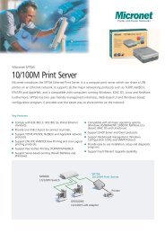 10/100M Print Server - Micronet-Network Camera, Switch, Wireless ...