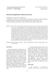 Research and application of Radix Glycyrrhizae