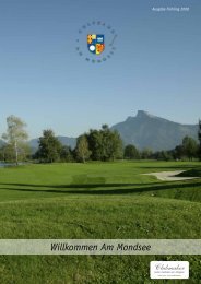 Club Magazin Ausgabe 1 2008 - Golfclub Mondsee