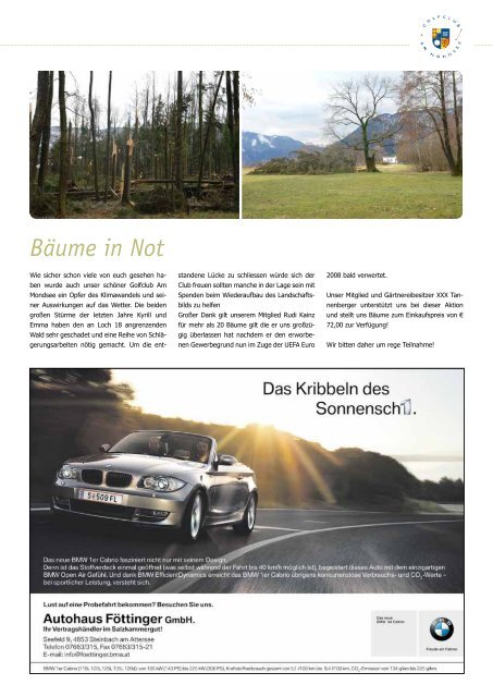 Club Magazin Ausgabe 1 2008 - Golfclub Mondsee