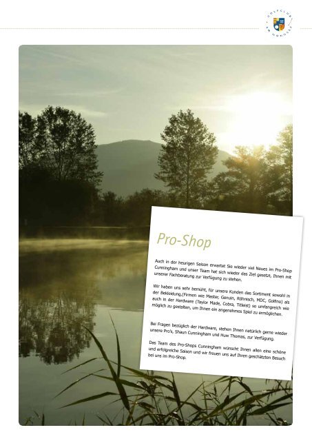 Club Magazin Ausgabe 1 2008 - Golfclub Mondsee