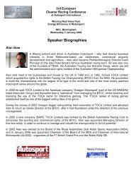 Alan Gow Biography - Motorsport Industry Association