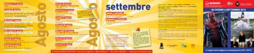 012Supercinama estivo 2a parte.pdf - Comune di Modena