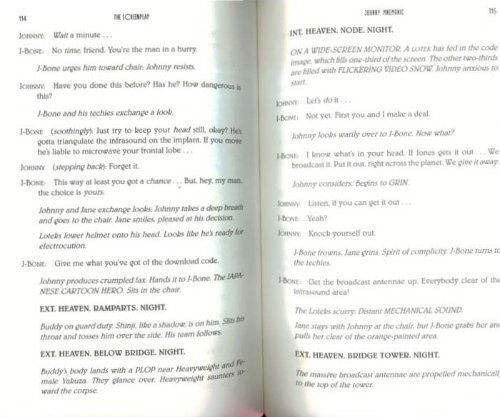 Johnny Mnemonic original screenplay - Whoa is (Not)