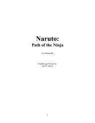 Naruto Clash of Ninja 2 Walkthrough Table of Contents - D3Publisher