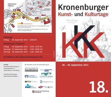 06. September 2013 - Kronenburger Kunst- und Kulturtage