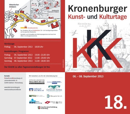 06. September 2013 - Kronenburger Kunst- und Kulturtage