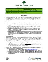 HHF Appeals and Review Processes - Ohio Housing Finance Agency