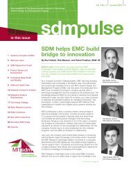 Download SDM Pulse, Summer 2010 as a PDF - MIT SDM