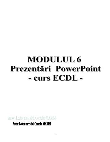 Modulul 6 - ECDL