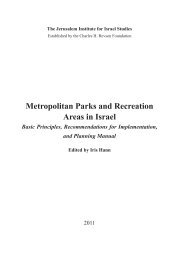 Metropolitan Parks and Recreation Areas in Israel - The Jerusalem ...
