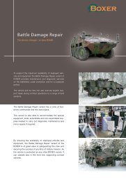 Battle Damage Repair Vehicle product data - artec-boxer.com