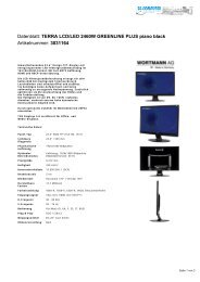 Datenblatt: TERRA LCD/LED 2460W GREENLINE PLUS piano ...