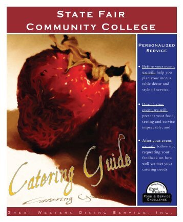 Catering by Great Western Dining! - State Fair Community College