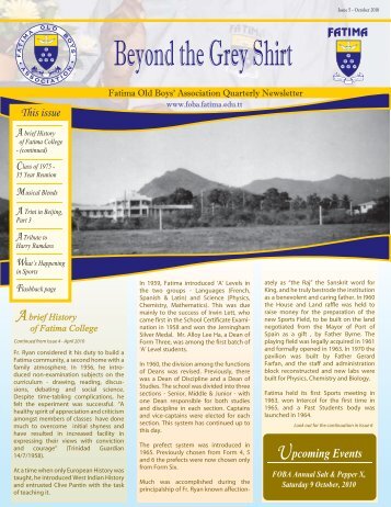 here - Fatima Old Boys Association - Fatima College