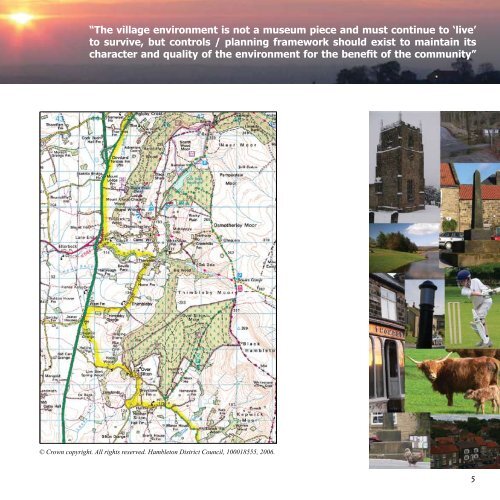 Osmotherley Area Parish Plan - Hambleton District Council