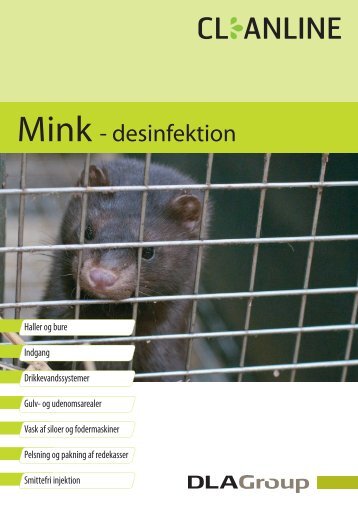 Mink - desinfektion - Danish Agro