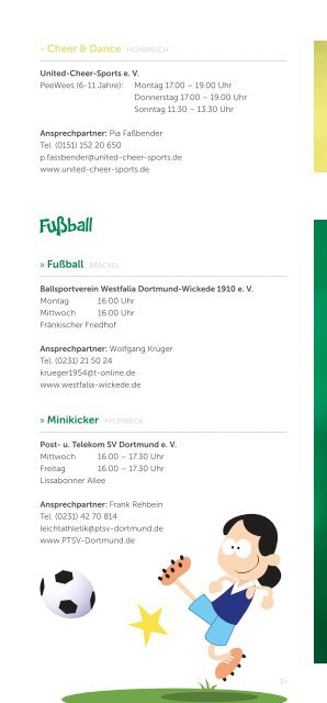 Angebote der Sportvereine - StadtSportBund Dortmund e.V.