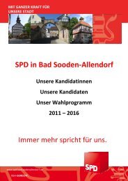 VIEL ZU TUN - SPD-Ortsverband und -verein Bad Sooden-Allendorf