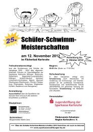 AUSSCHREIBUNG - Stiftungen der Sparkasse Karlsruhe Ettlingen