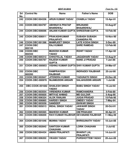 GREF CENTRE PUNE LIST OF CANDIDATES FOUND NOT ...