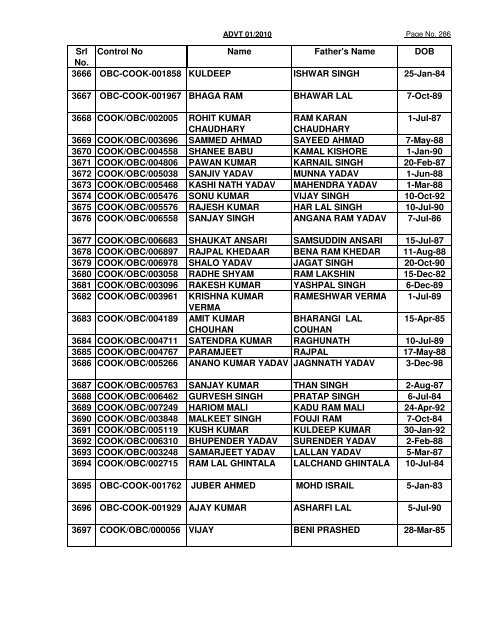 GREF CENTRE PUNE LIST OF CANDIDATES FOUND NOT ...