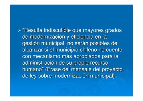 Proyecto Sobre ModernizaciÃ³n Municipal - AsociaciÃ³n Chilena de ...